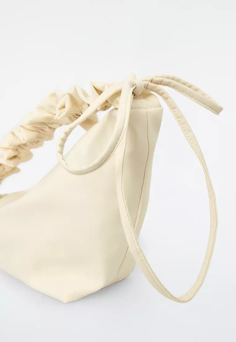 【COS】◆RUFFLE SHOULDER BAG - BEIGE◆1232047002◆ Buy COS Ruffle Shoulder Bag 2025 Online | ZALORA