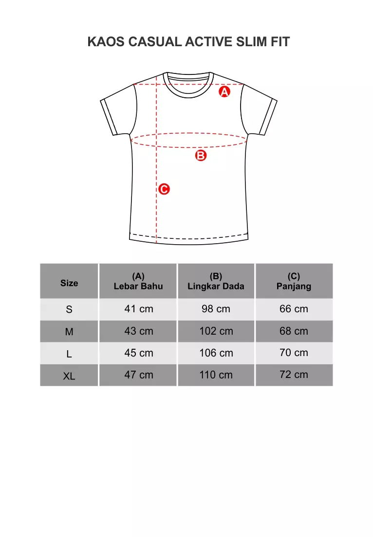 Johnwin - Kaos Essential Regular Fit Warna Biru FTS.622.S484.02.C-S/S