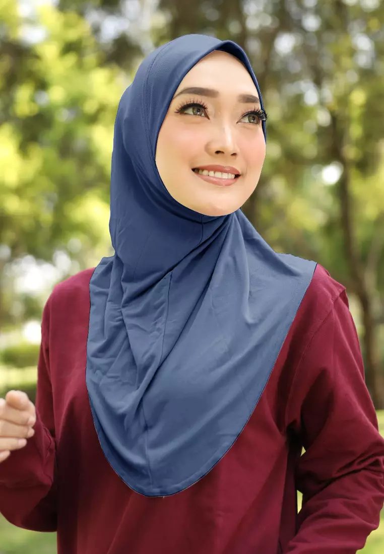 Cotton Bee - Safar Sport Bergo | Hijab Instan Olahraga - Navy