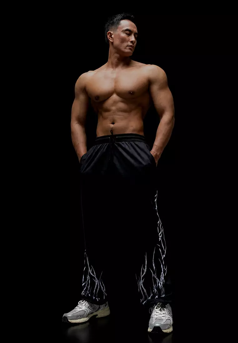 Veritate Oversize Track Pants Skeleton series Black