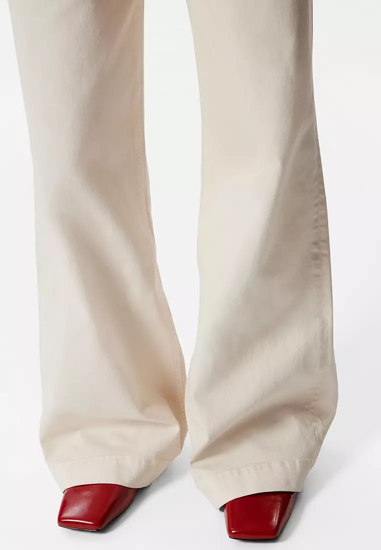 High-Waist Bootcut Jeans