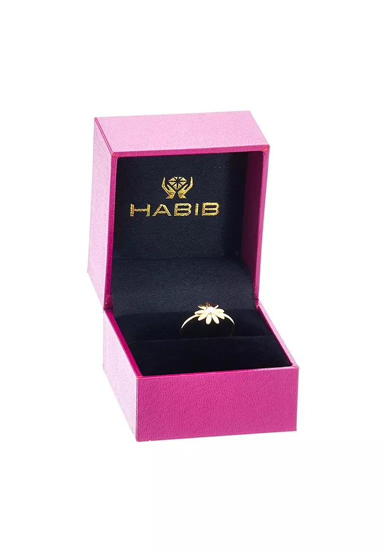 HABIB Oro Italia 916 Yellow and White Gold Ring GR49220323(YW)-BI