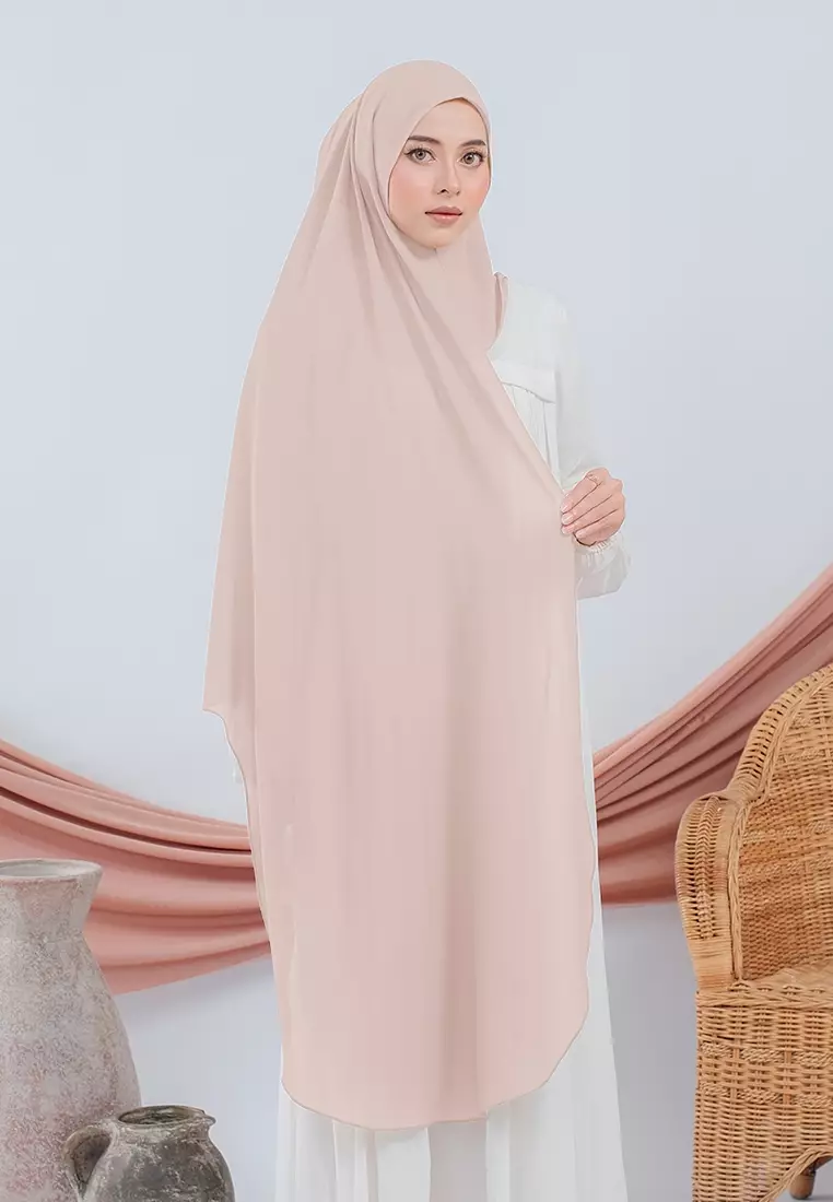 HIJAB INSTAN SABIYA - PEACH CREAM