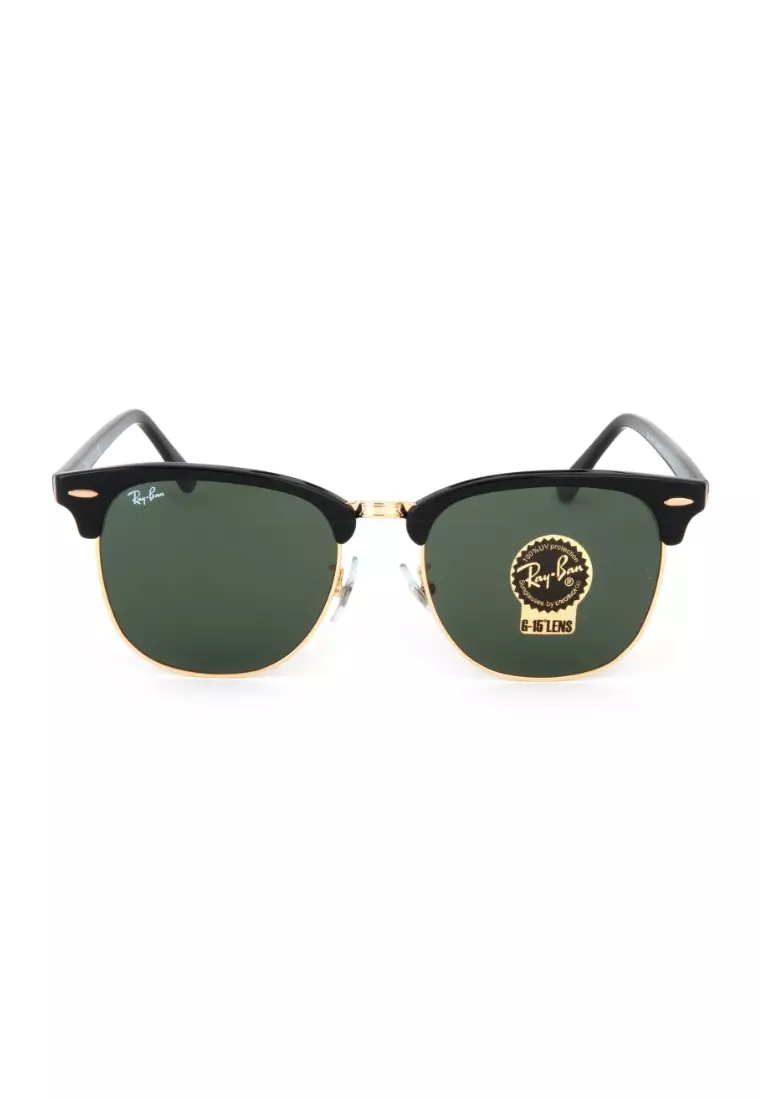 Buy Ray Ban Ray Ban Unisex Black Metal Clubmaster Sunglasses