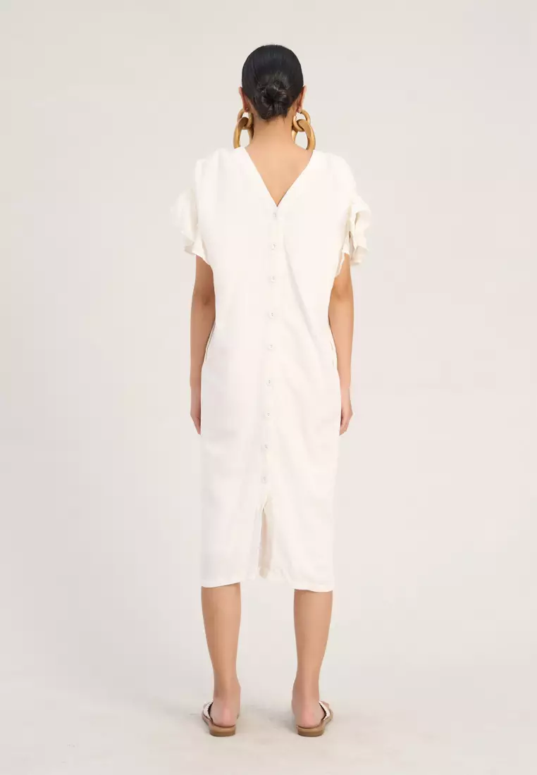 White Linen Dress