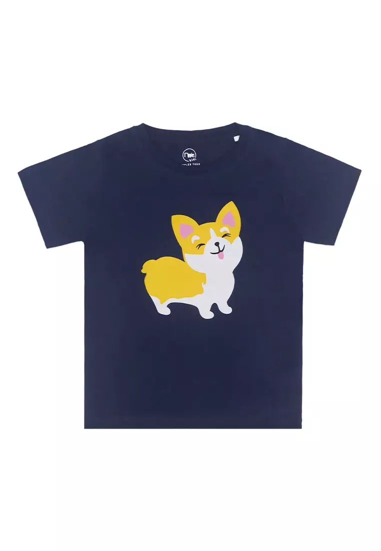 Buy Ripples Kids Corgi Dog T shirts Blue 2024 Online ZALORA