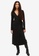 Monki black Black Long Sleeve Wrap Dress A6AACAA4089C9FGS_1
