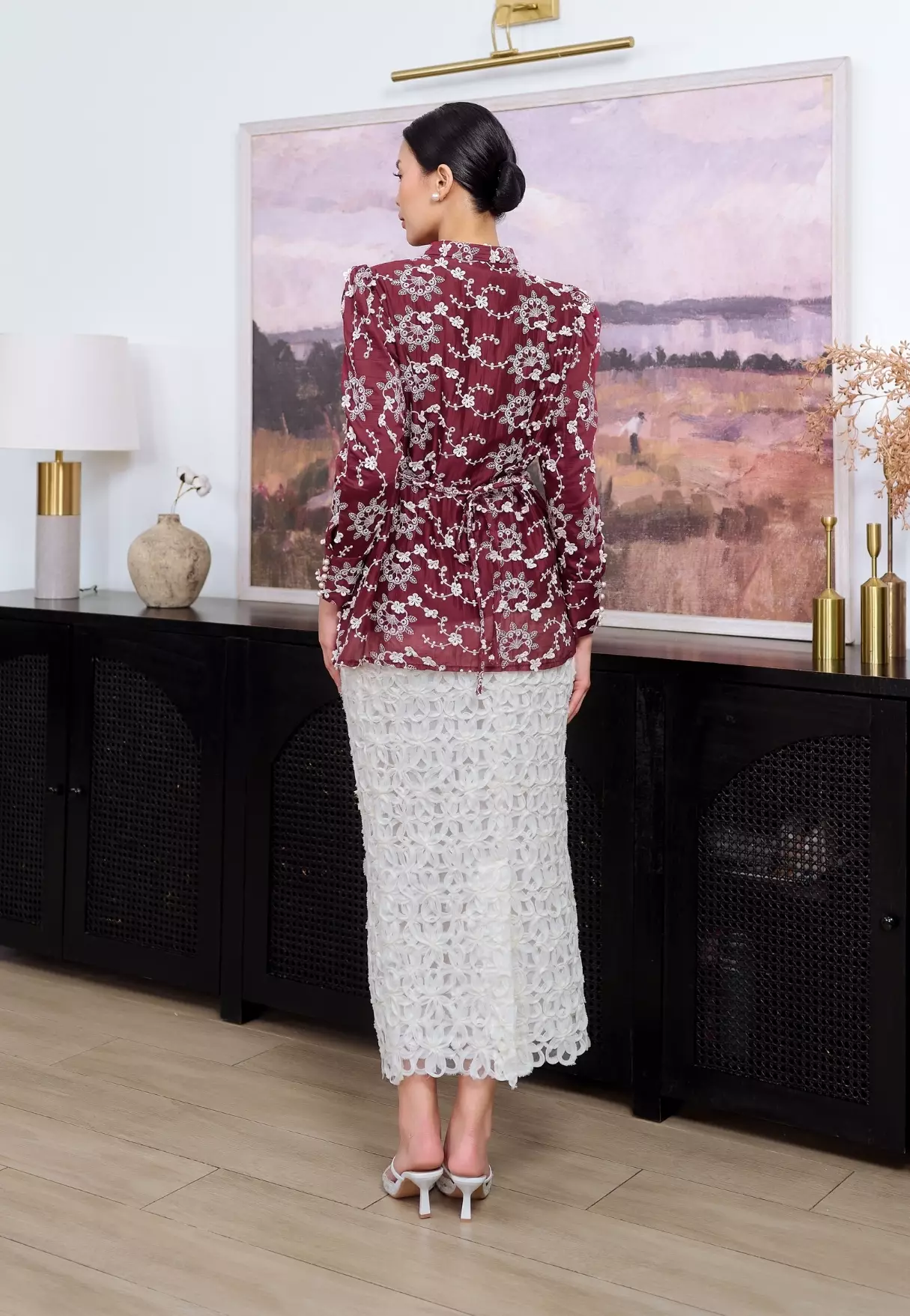 Naira Blouse - Burgundy