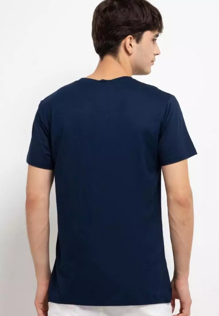 MTH83 Kaos Distro Pria Navy Polos