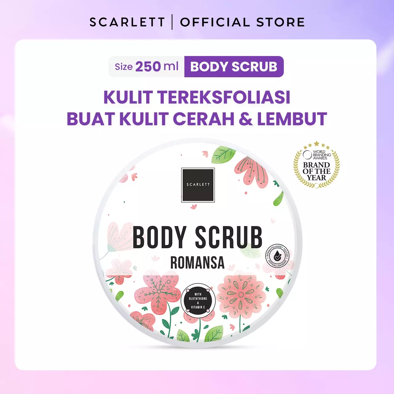 Scarlett Whitening Body Scrub Romansa