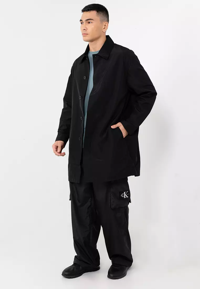 Calvin klein coat best sale tag on sleeve
