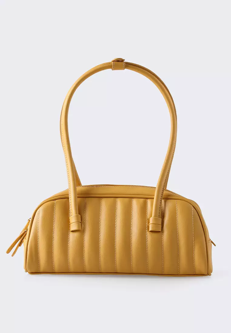 Ria Miranda Honey Gold Sella Quilted Bag