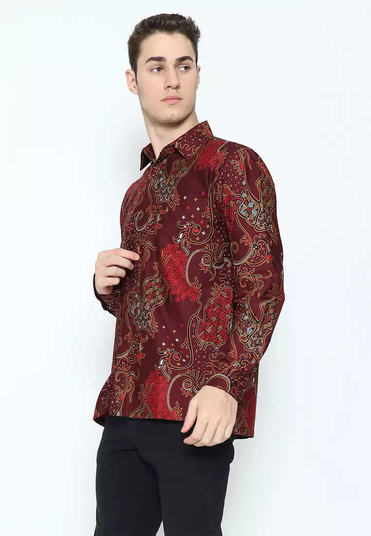 Hadinata Batik Kemeja Panjang Furing Superfine Cendana Candika