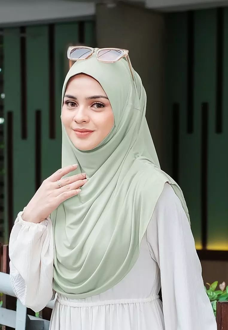HIJAB INSTAN FATHIA - SOFT GREEN