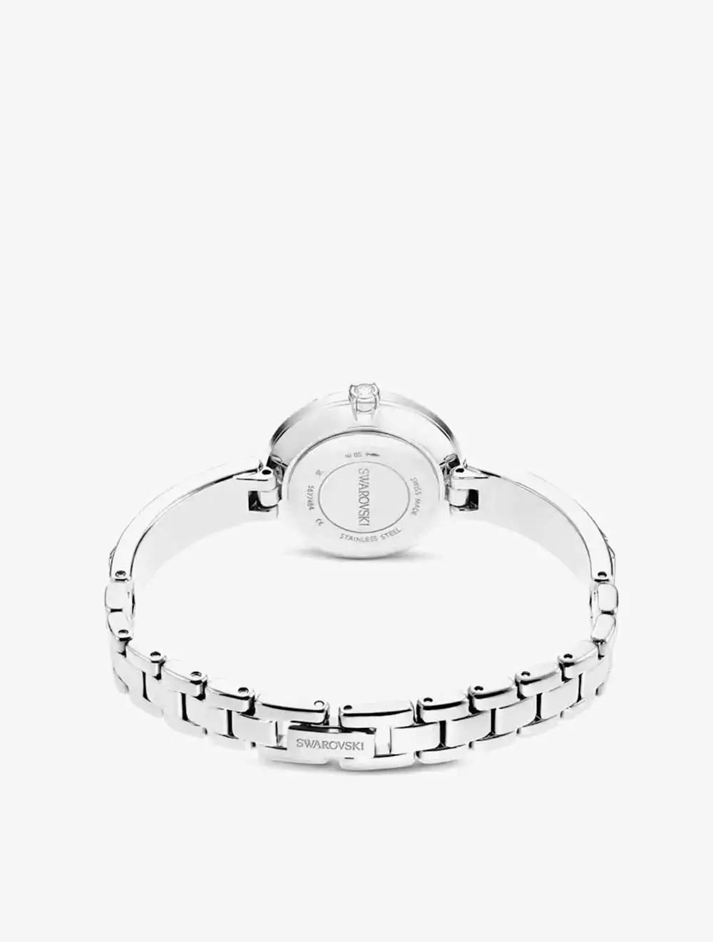 Matrix Bangle Watch, Swiss Made, Crystal Bracelet, Silver Tone, Stainless Steel - Silver