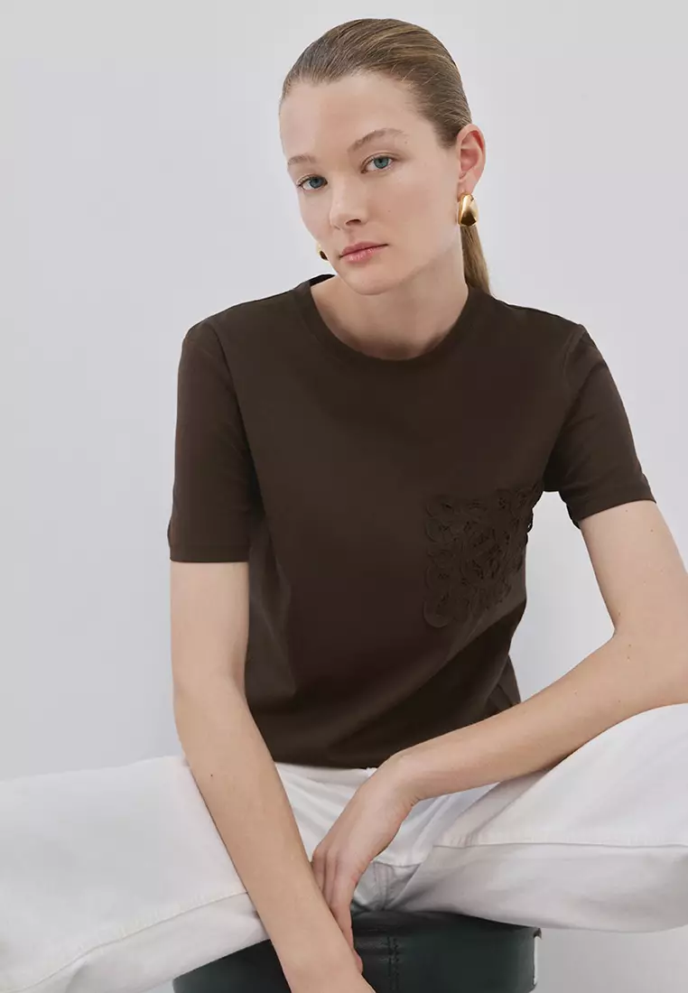 Embroidered Cotton T-Shirt