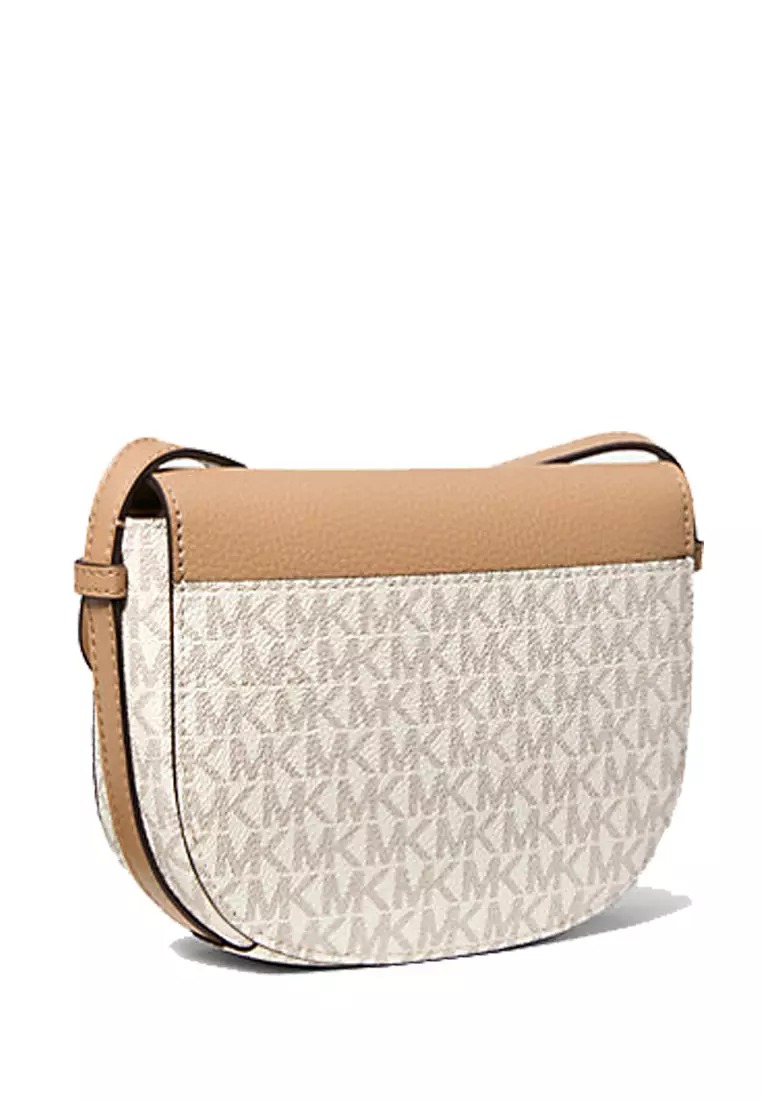 Michael Kors Reed Small Logo and Leather Crossbody Bag