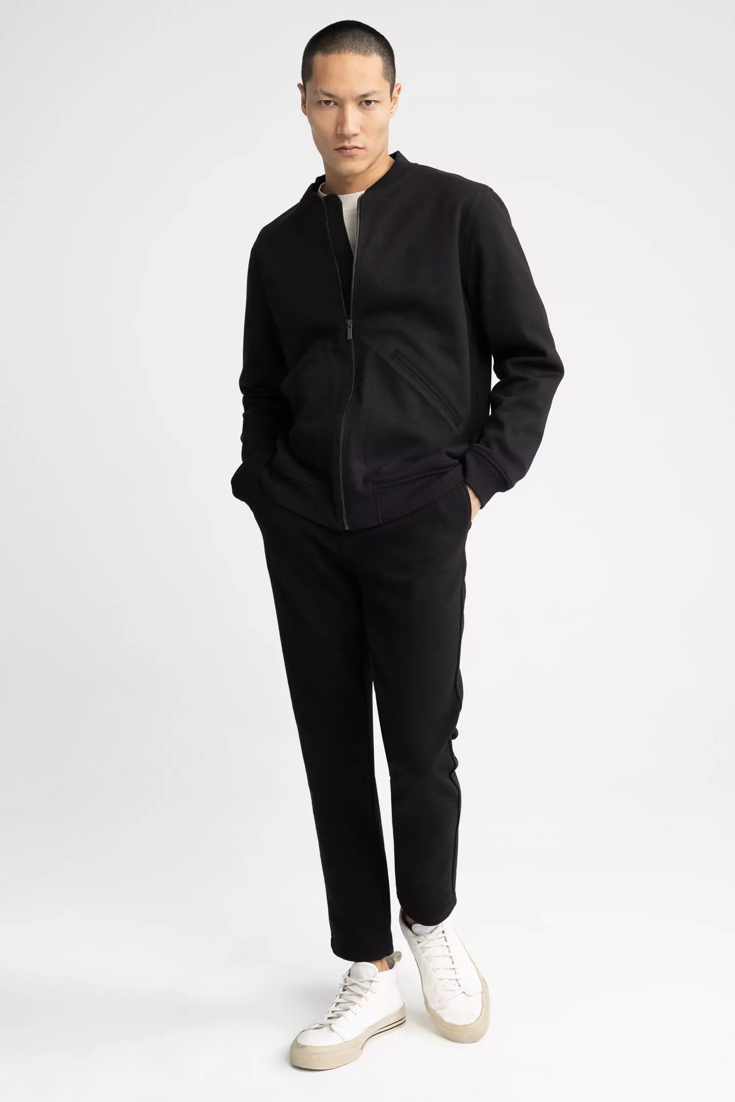 Collared jacket hot sale