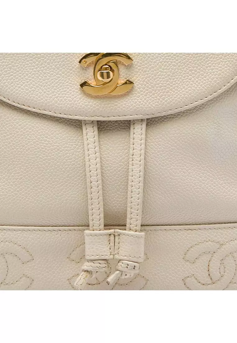 Pre-Loved Chanel Caviar Triple Cc Backpack