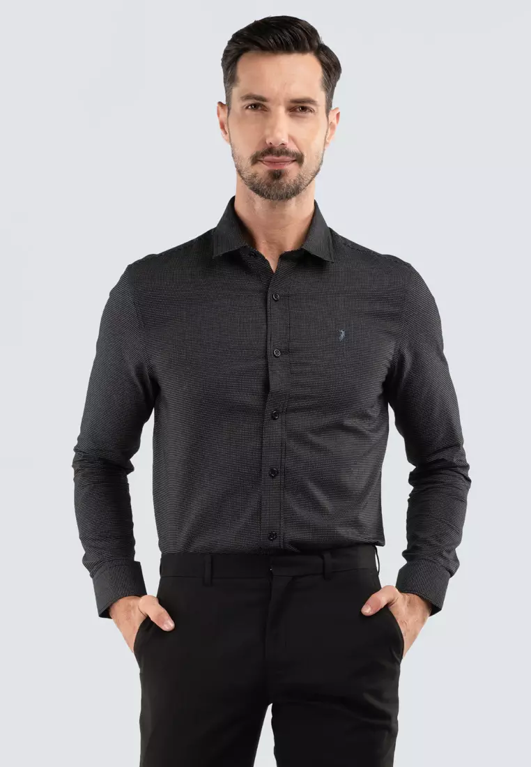 POLO HAUS Polo Haus Men's 100% Cotton Signature Fit Long Sleeve