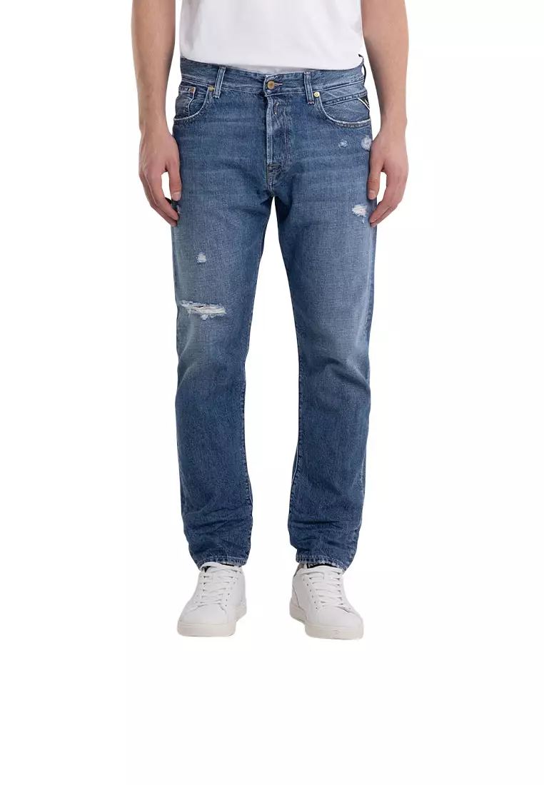 REPLAY TAPERED FIT TINMAR JEANS