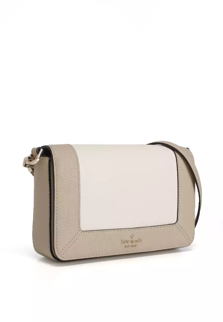 Lena Colorblock Mini Flap Crossbody Bag (cv)