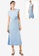 Saturday Club blue Midi High Rise Waist Dress with Shoulder Detail 00E48AAD60CA3CGS_1