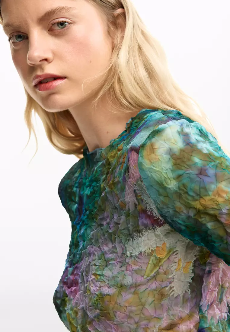 Garden texture blouse