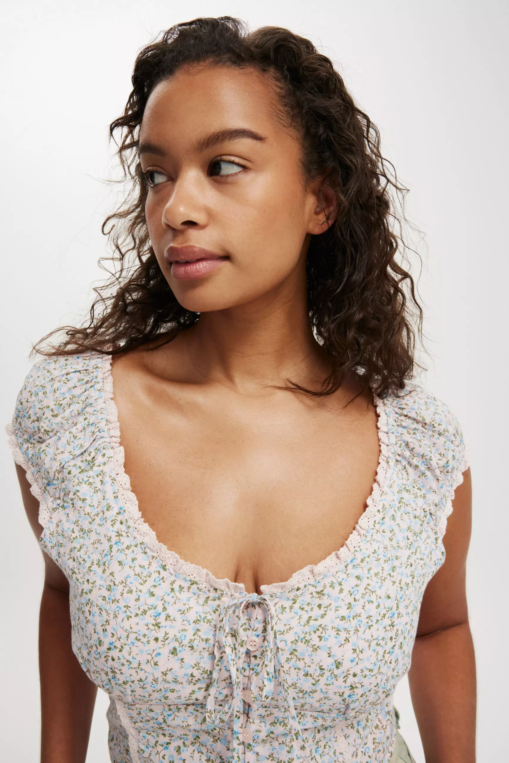 COTTON ON - ATASAN - KARA SHORT SLEEVE TOP