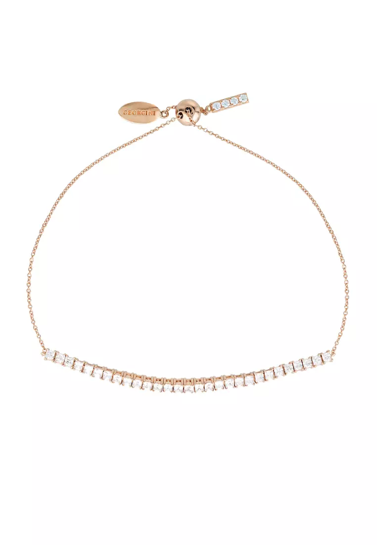Buy GEORGINI GEORGINI ICONIC BRIDAL VERA 2MM BRACELET ROSE GOLD
