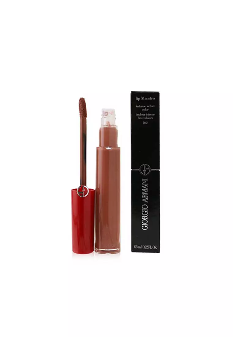 Discount on Giorgio Armani  shoes - SKU: Lip Maestro Intense Velvet Color (liquid Lipstick) - # 102 (sandstone) 6.5ml/0.22oz
