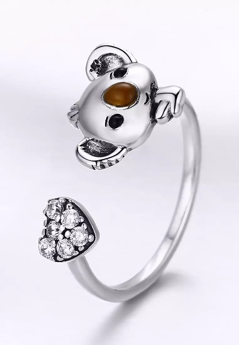 Big Head Baby Koala Adjustable Fashion Ring