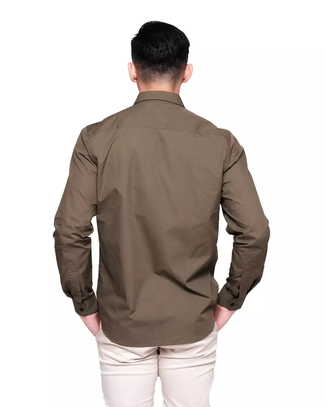 MOC Kemeja Lengan Panjang Pria PEDRO - OLIVE