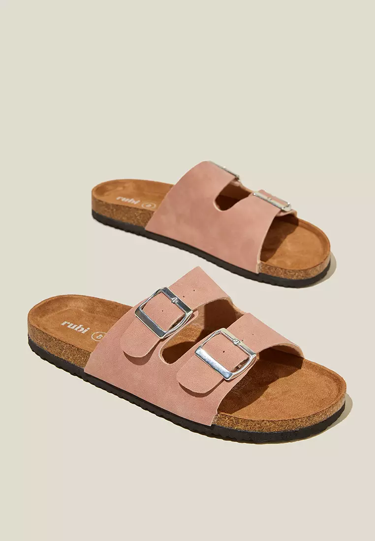 Double buckle sales sandals womens