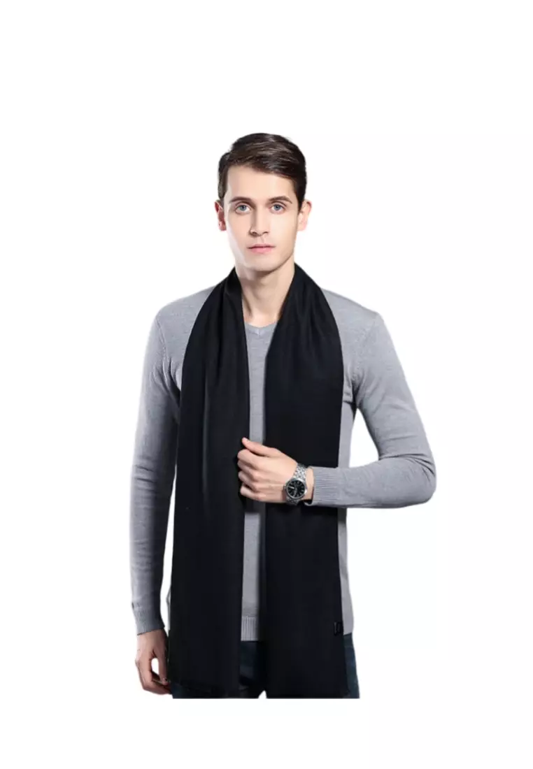 Men's Warm Scarf for Autumn and Winter - Thick Korean Style Long, Versatile Scarf