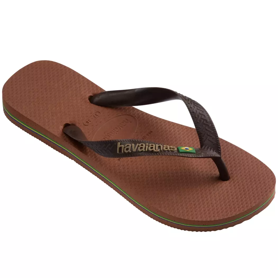 Havaianas 2815 - Brasil Logo Rust/Coffee - Sandal Pria