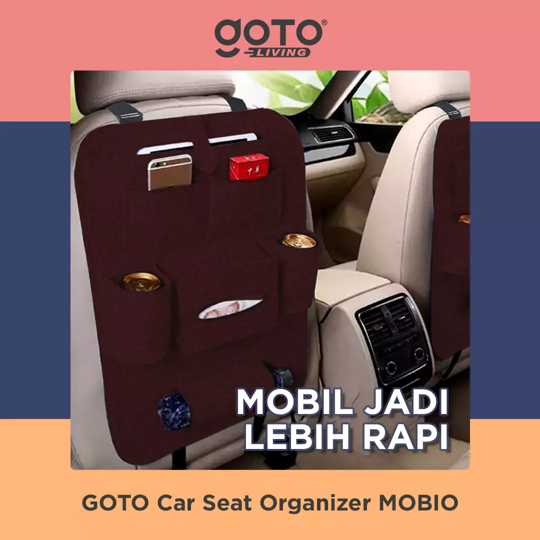 Jual Goto Living Goto Mobio Car Seat Organizer Tas Belakang Jok