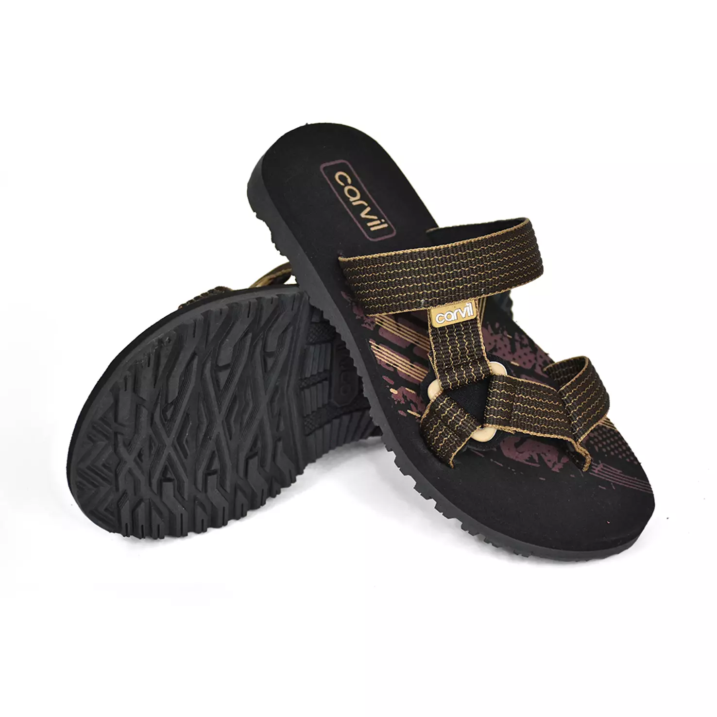 Carvil Sandal Anak Spextra Jr-S08 TP Brown/ Beige