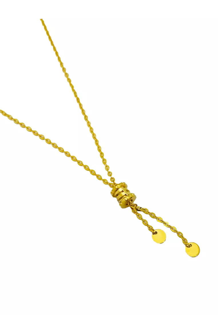 [ With Necklace ] LITZ 916 (22K) Gold Necklace GC0082 (3.00g+/-)