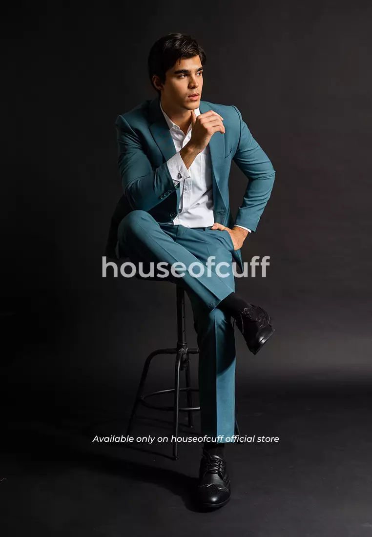 Sepatu kulit pria formal pantofel oxford wing tip hitam houseofcuff