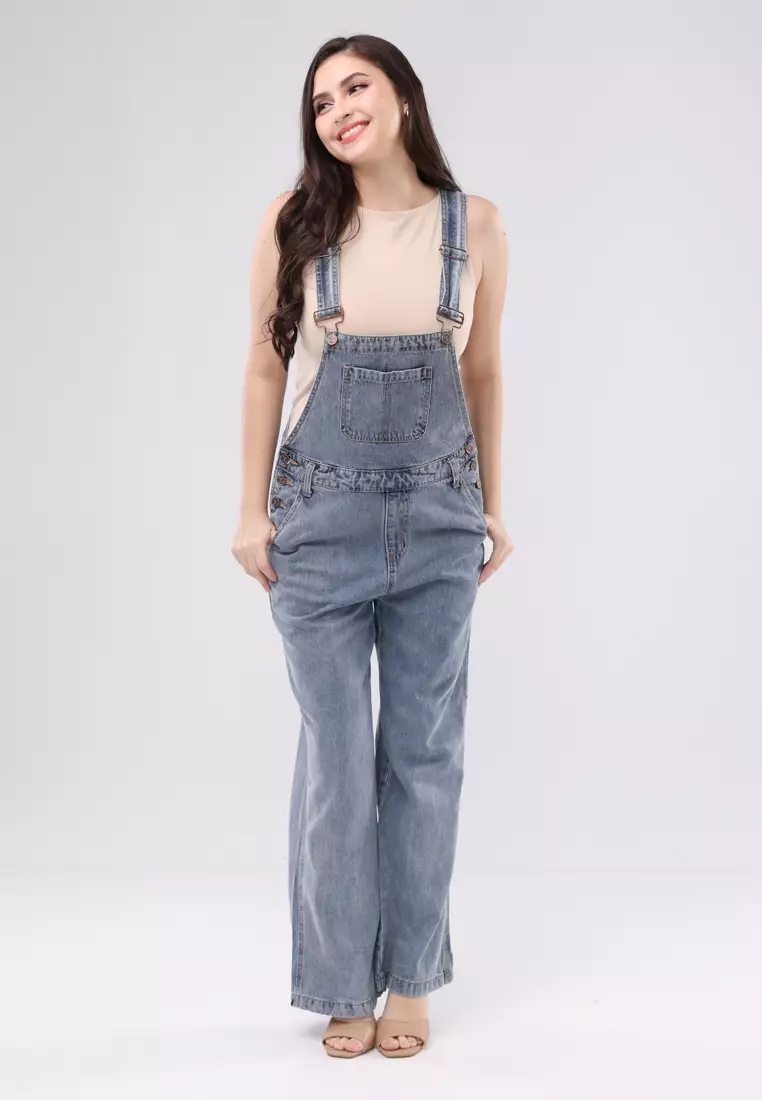 Denim Jumper Pants Ladies