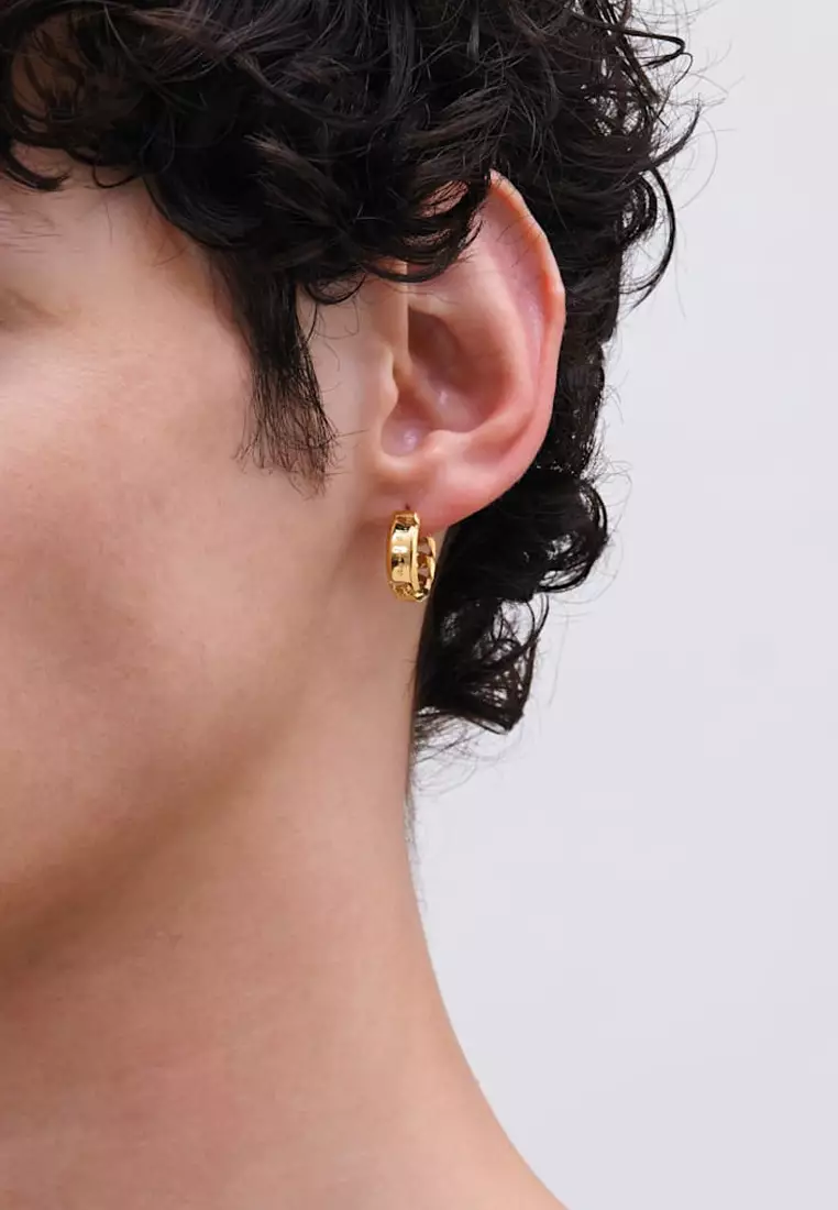 Afterglow Hoop Chain Single Earring