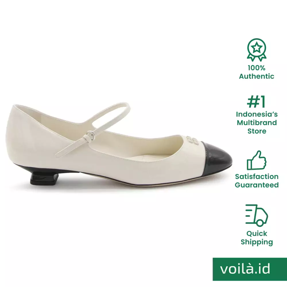 two tone slingback flats