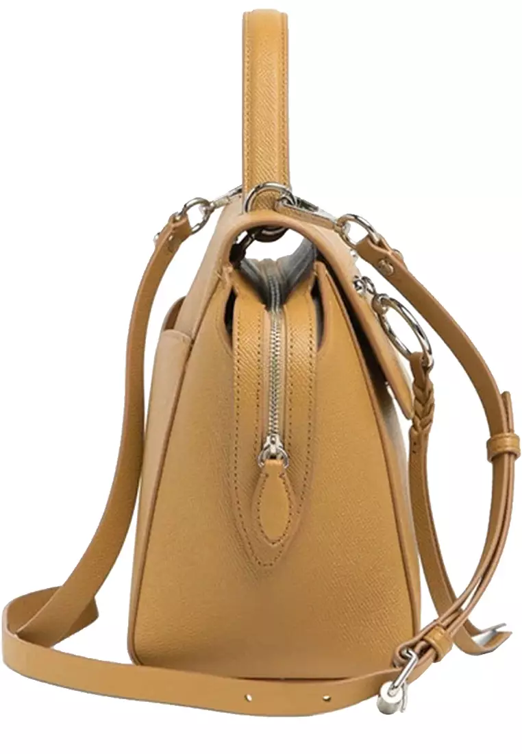 Buy REBECCA MINKOFF Gabby Leather Satchel Bag in Cool Tan