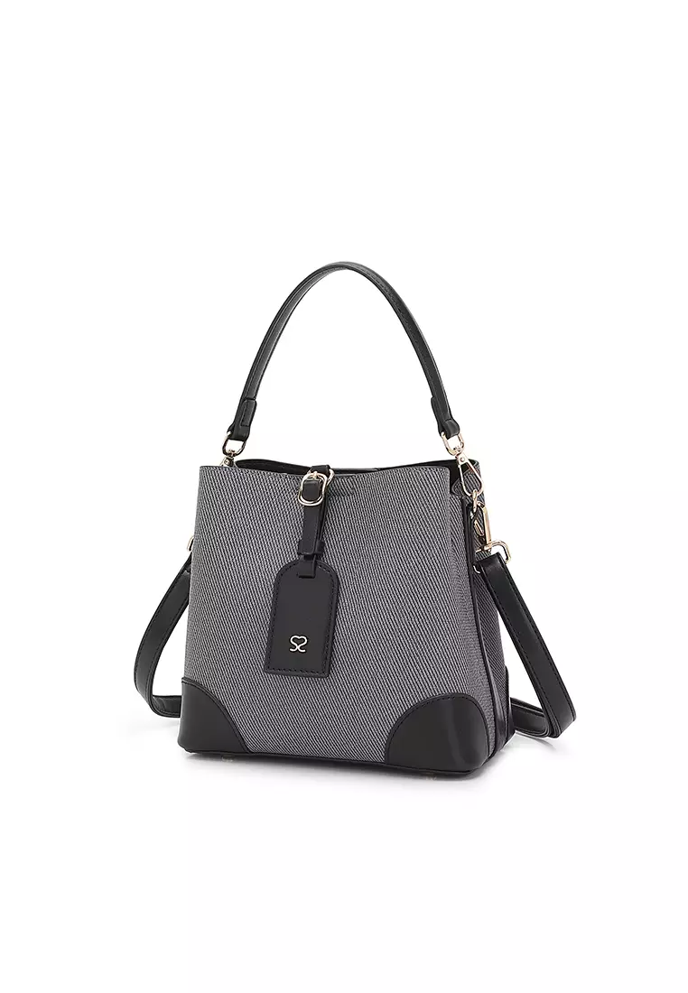 Women's Top Handle Bag / Sling Bag / Crossbody Bag / Shoulder Bag (Tas Tangan Wanita / Tas Selempang Wanita / Tas Bahu Wanita) - Hitam