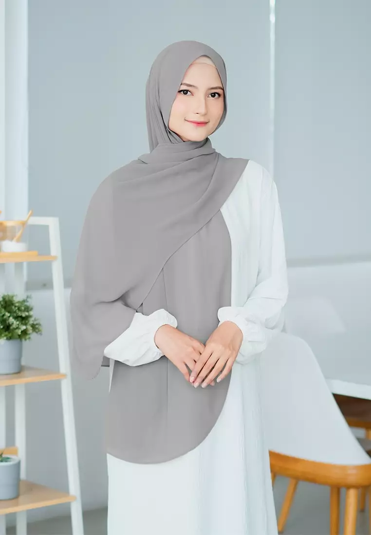 HIJAB INSTAN SAFFA - MONKEY GREY