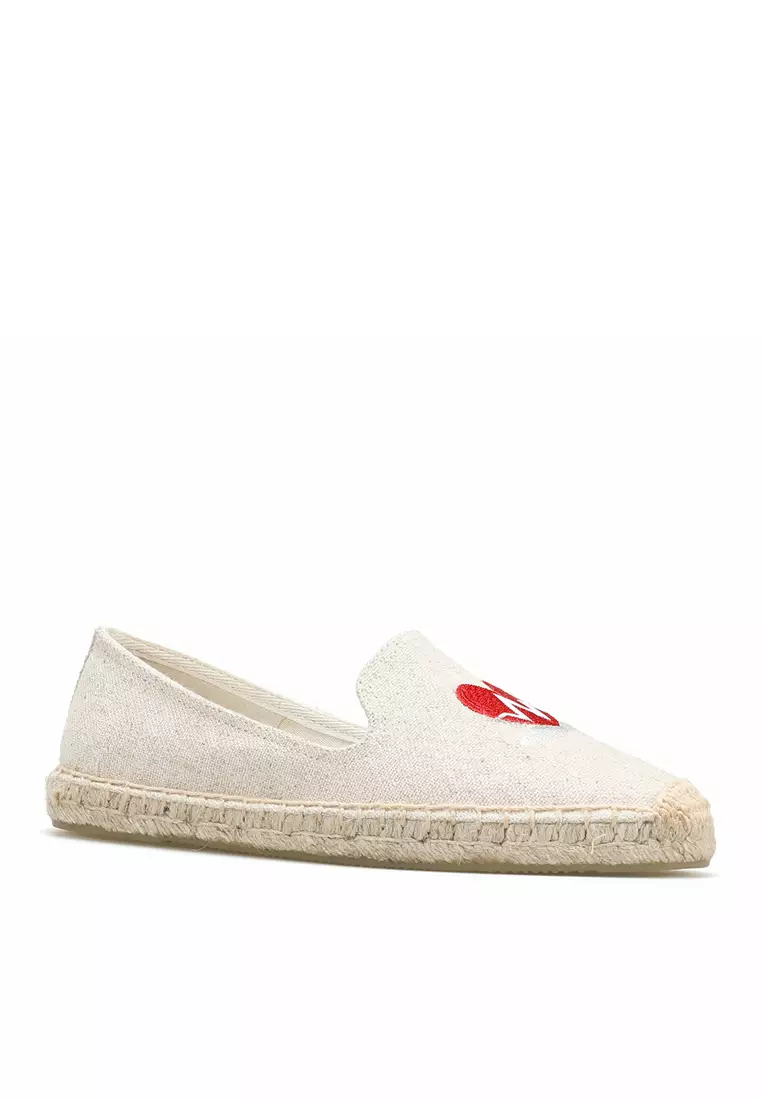 Embroidered Linen Espadrilles HB012