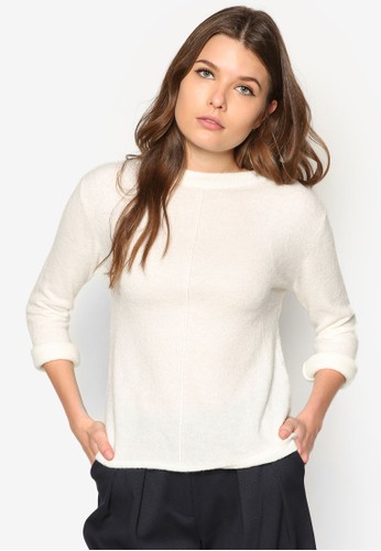 混羊毛長袖上衣, 服飾, 服zalora 手錶 評價飾