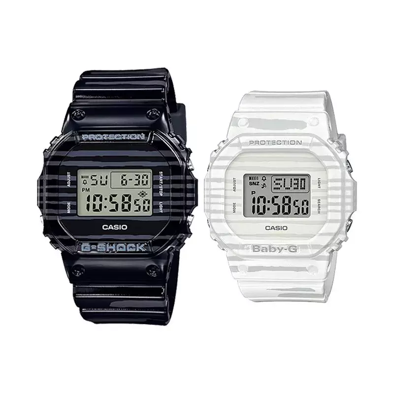 Casio Baby-G Jam Tangan Couple - Black & White - Resin - SLV-19B-1DR - Summer Lovers
