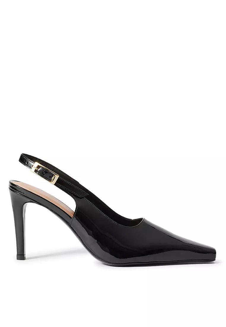Patent Leather Slingback Pumps